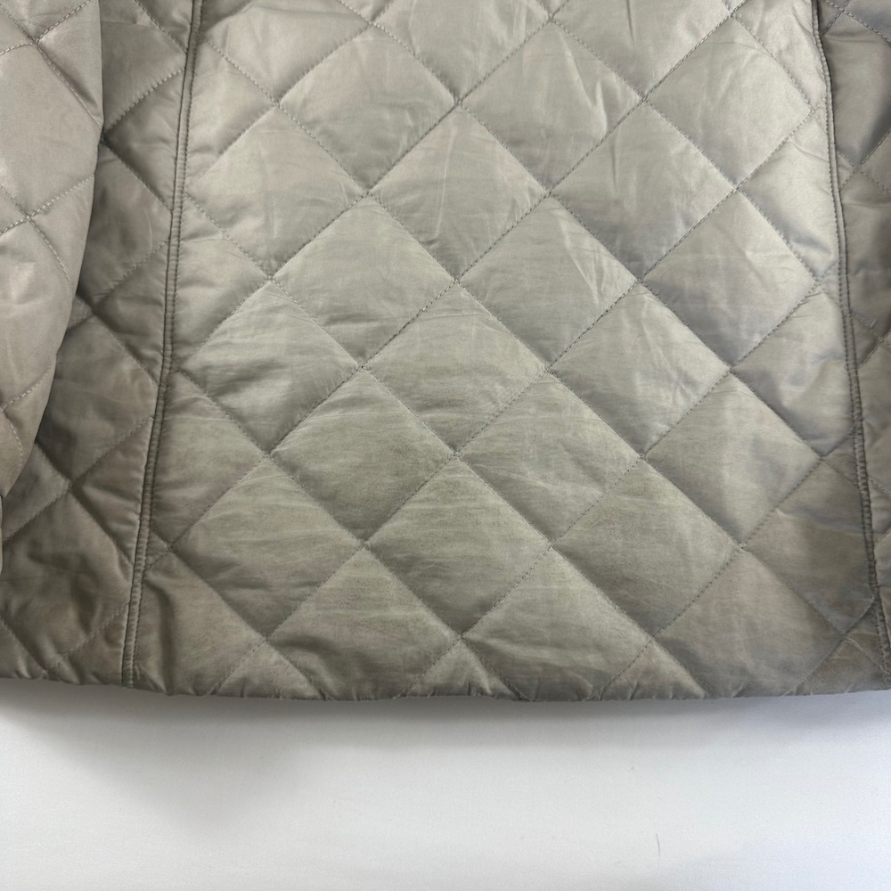 Columbia Quilted Fleece Lined Hooded Jacket Women's Large Tan - Picture 10 of 14